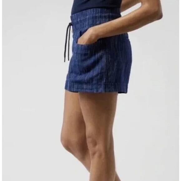 Athleta Cabo Linen Textured Shorts Size 12 - Picture 3 of 12